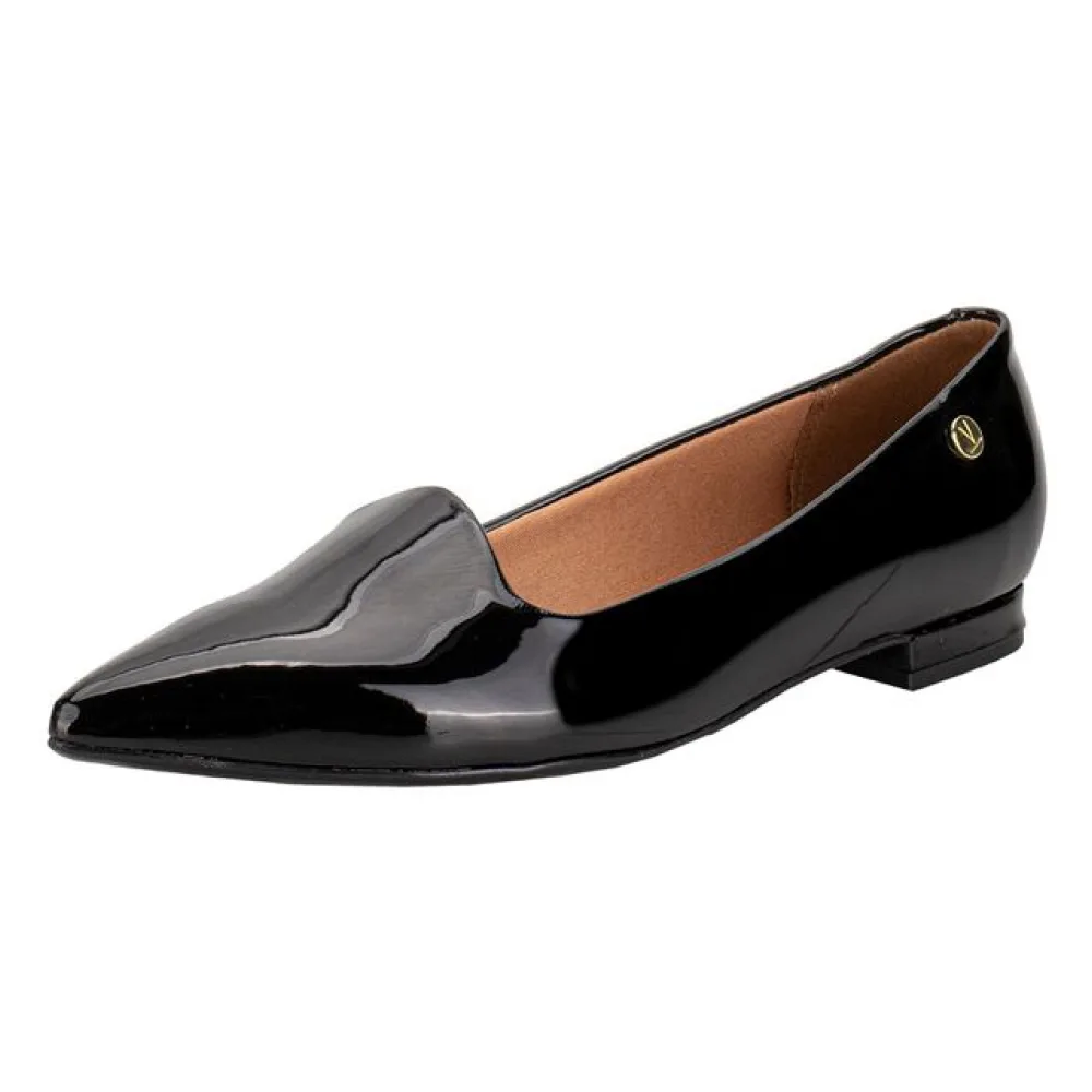 Sapato Feminino Flat Vizzano 1206261 VERNIZ/PRETO 34
