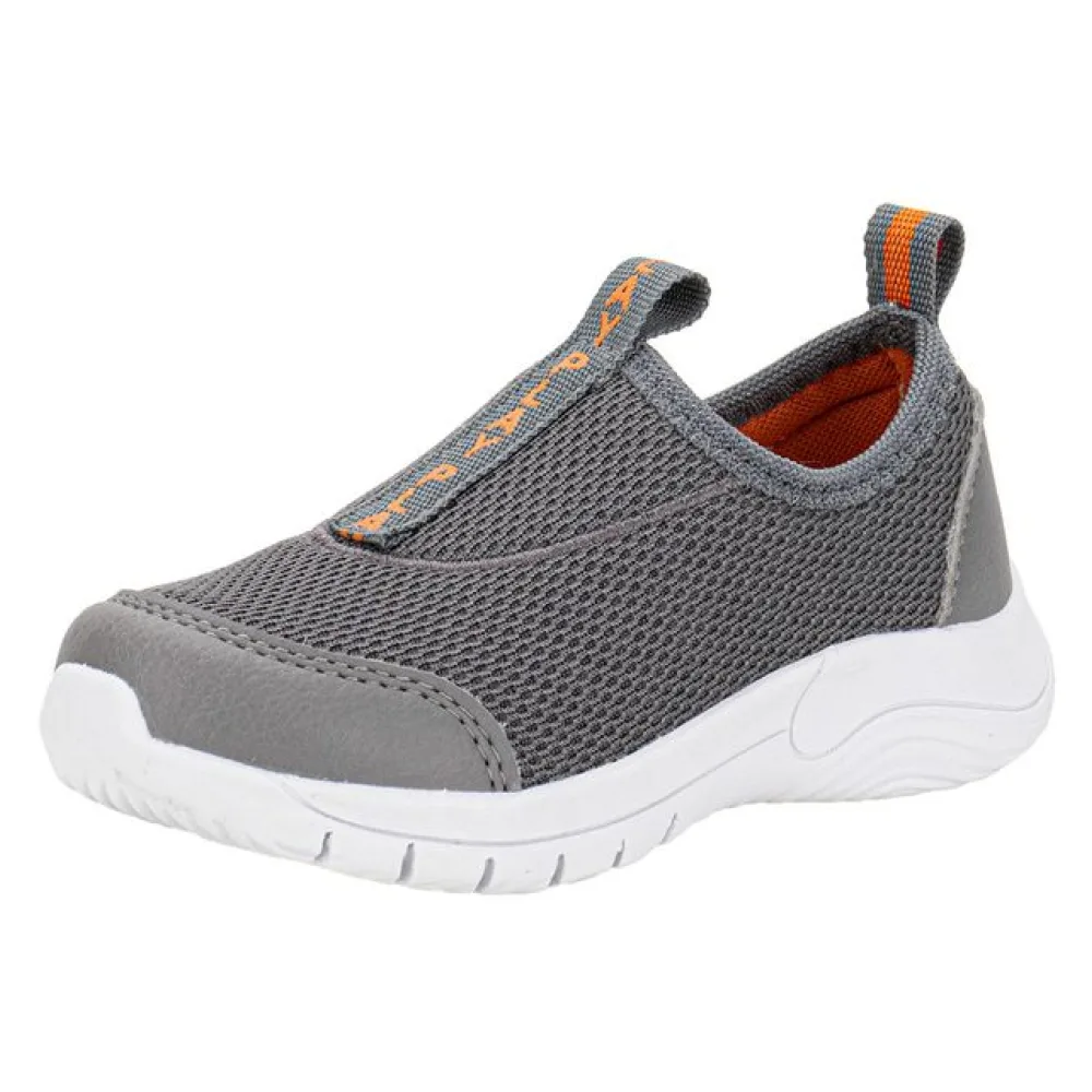 Tênis Infantil Masculino Lugui Baby 19053 CINZA/LARANJA 21