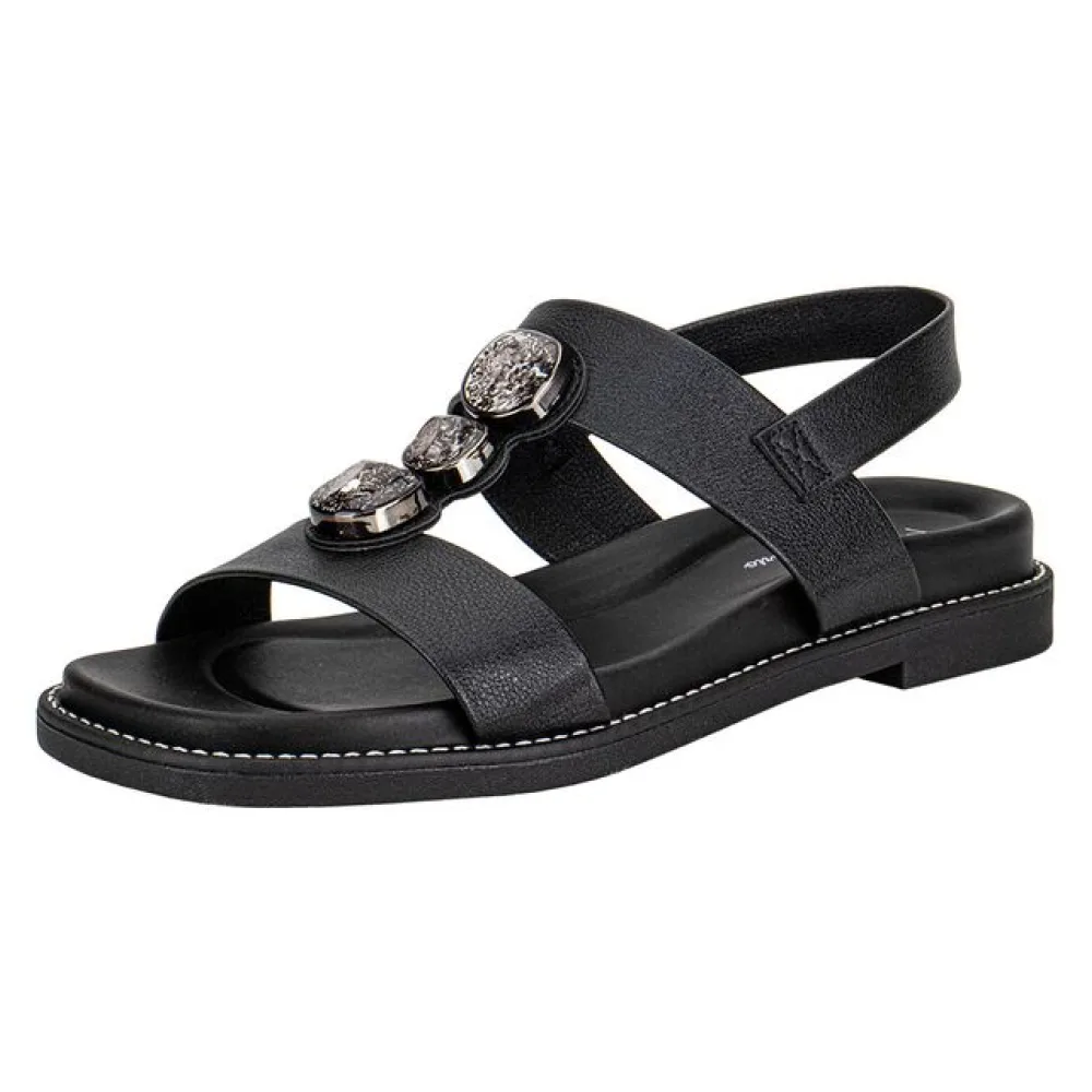 Sandália Feminina Flat Modare 7205106 PRETO 34
