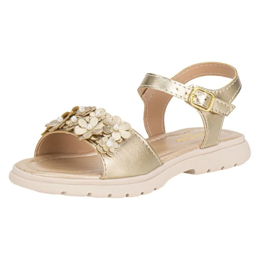 Sandália Infantil Feminina Lily Kids 10175 OURO 22