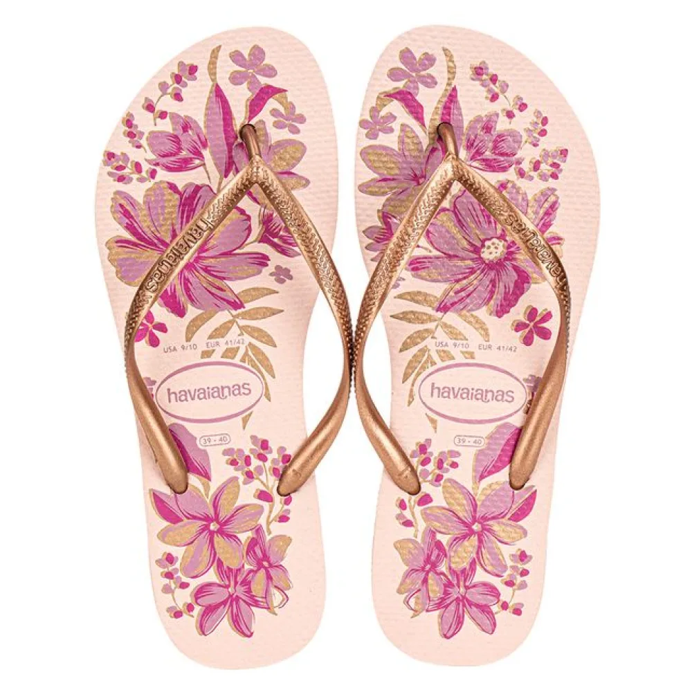 Chinelo Feminino Slim Organic Havaianas 4132823 ROSA 33/34