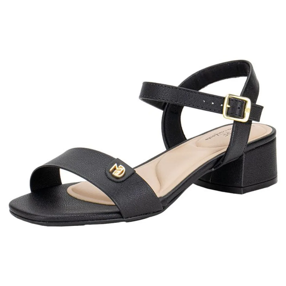 Sandália Feminina Salto Grosso Modare 7211101 PRETO 34