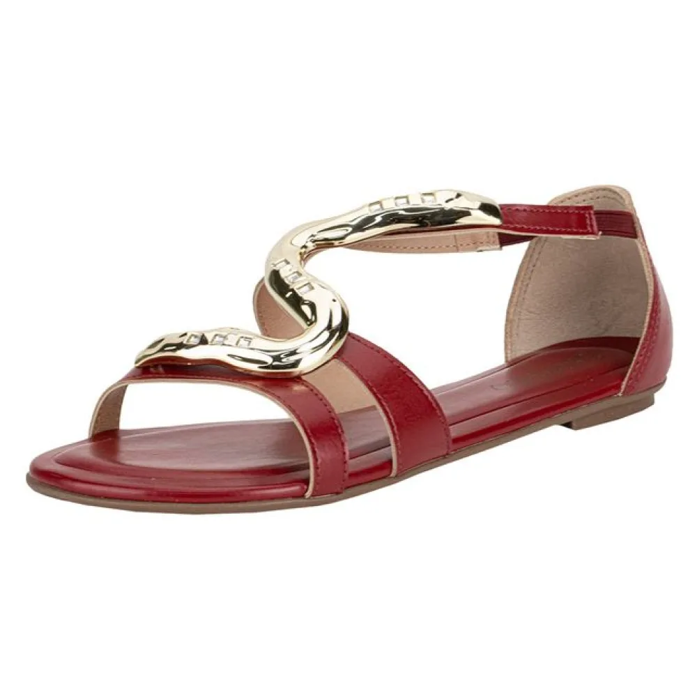 Sandália Feminina Flat Beira Rio 8367873 VINHO 34