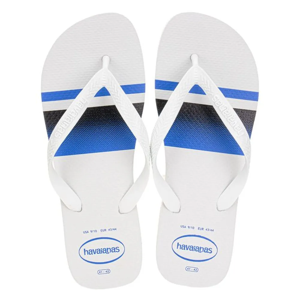 Chinelo Masculino Top Basic Havaianas CL26 BRANCO/AZUL 37/38