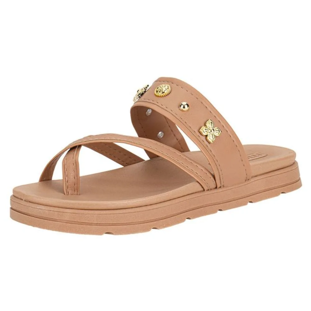 Tamanco Feminino Flat Moleca 5490125 SALMÃO 34