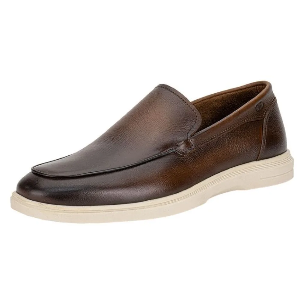 Mocassim Masculino Tulum Democrata 647101 CAFÉ 37