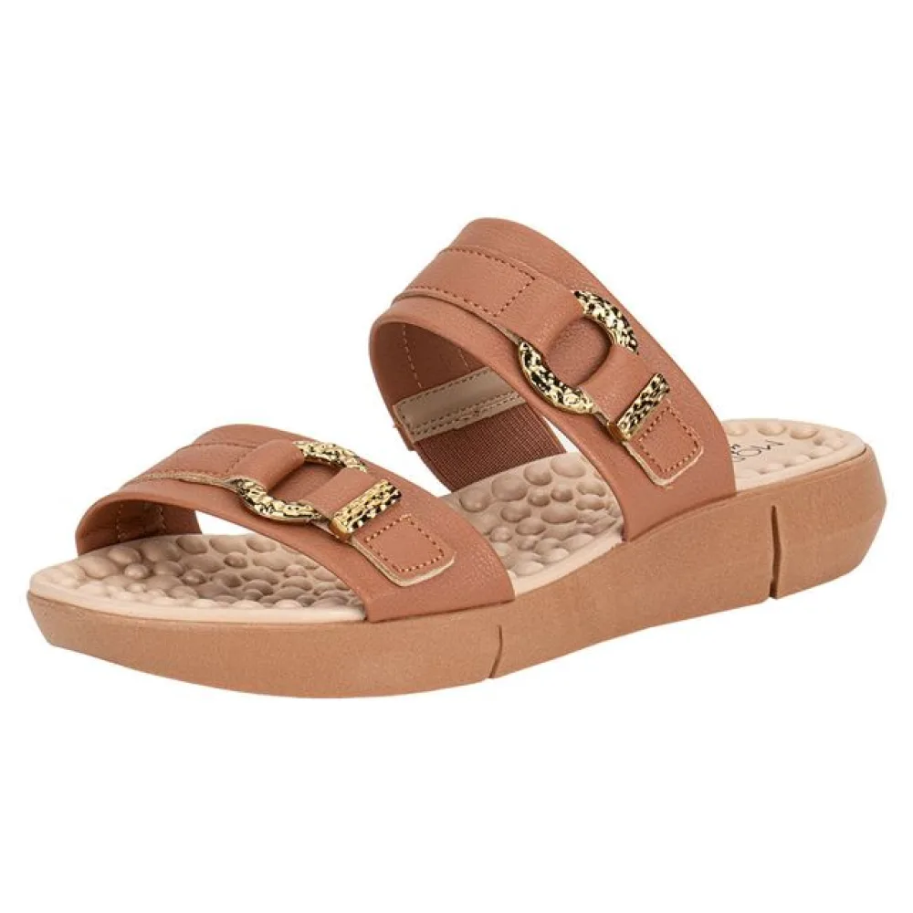 Tamanco Feminino Flat Modare 7142142 CAMEL 35