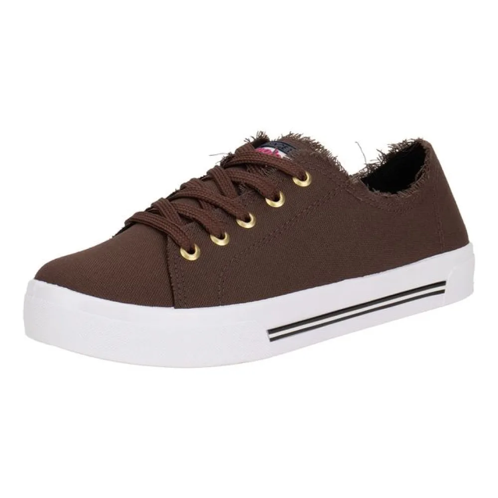 Tênis Feminino Casual Moleca 5667322 CHOCOLATE 34