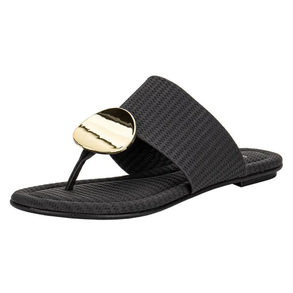 Tamanco Feminino Flat Beira Rio 8367757 PRETO 34