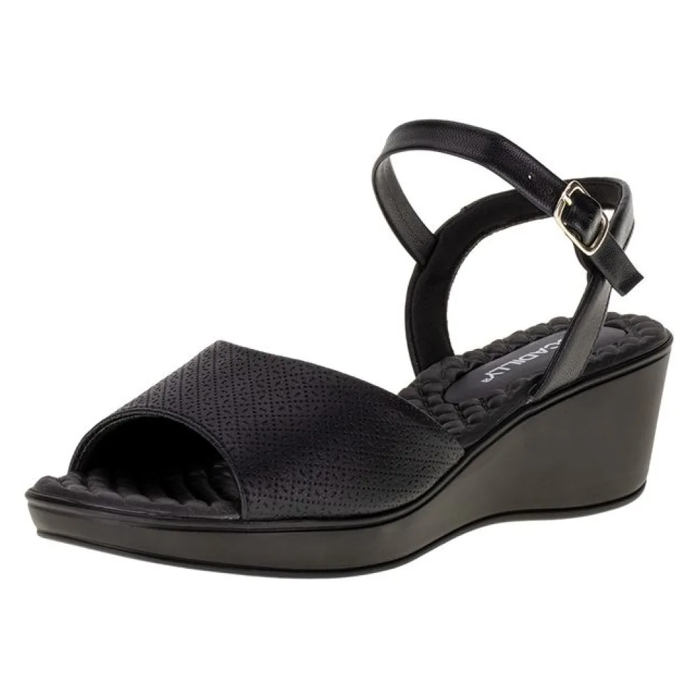 Sandália Feminina Anabela Piccadilly 540371 PRETO 36