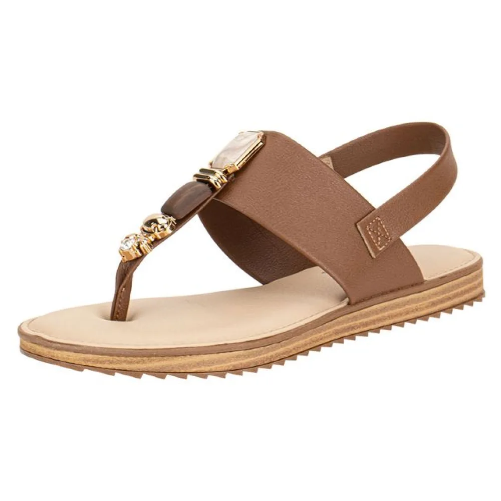 Sandália Feminina Flat Modare - 7141120 CHOCOLATE 37
