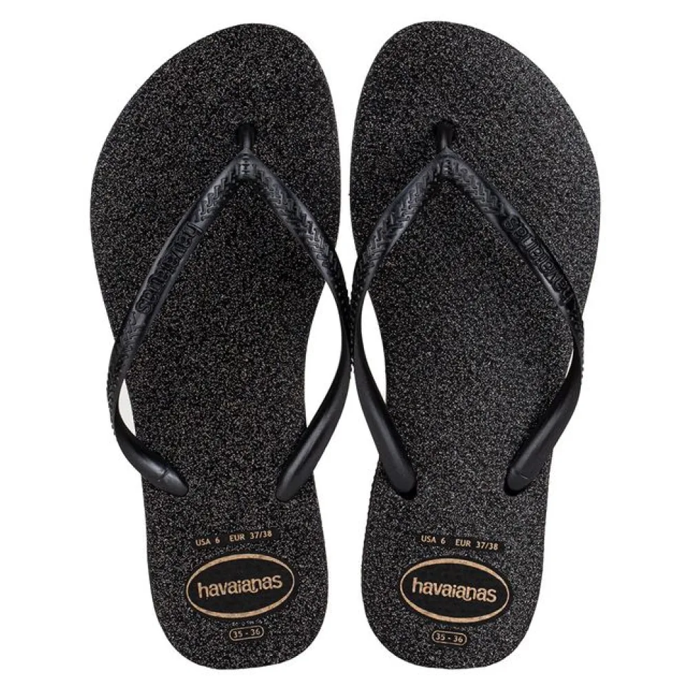 Chinelo Feminino Slim Gloss Havaianas 4145617 PRETO 33/34