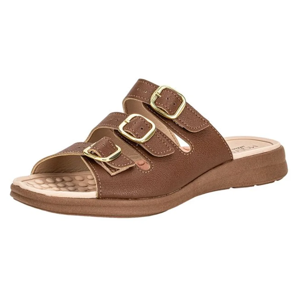 Sandália Feminina Conforto Modare 7174122 CHOCOLATE 34