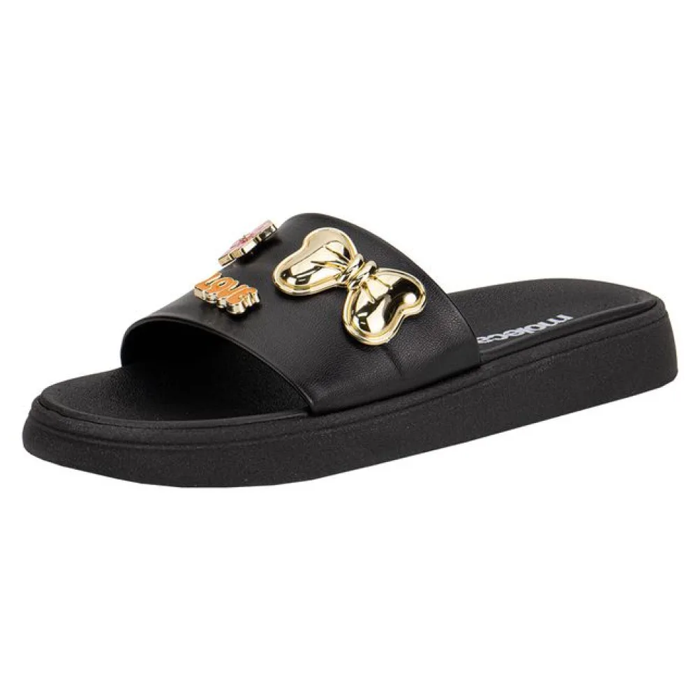 Tamanco Feminino Flat Moleca 5469151 PRETO 34