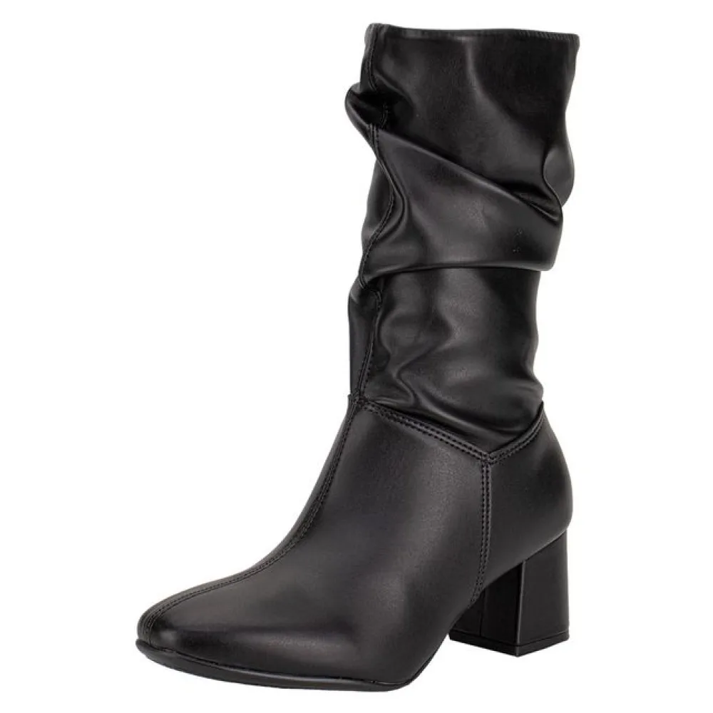 Bota Feminina Cano Médio Beira Rio 9076102 PRETO 34