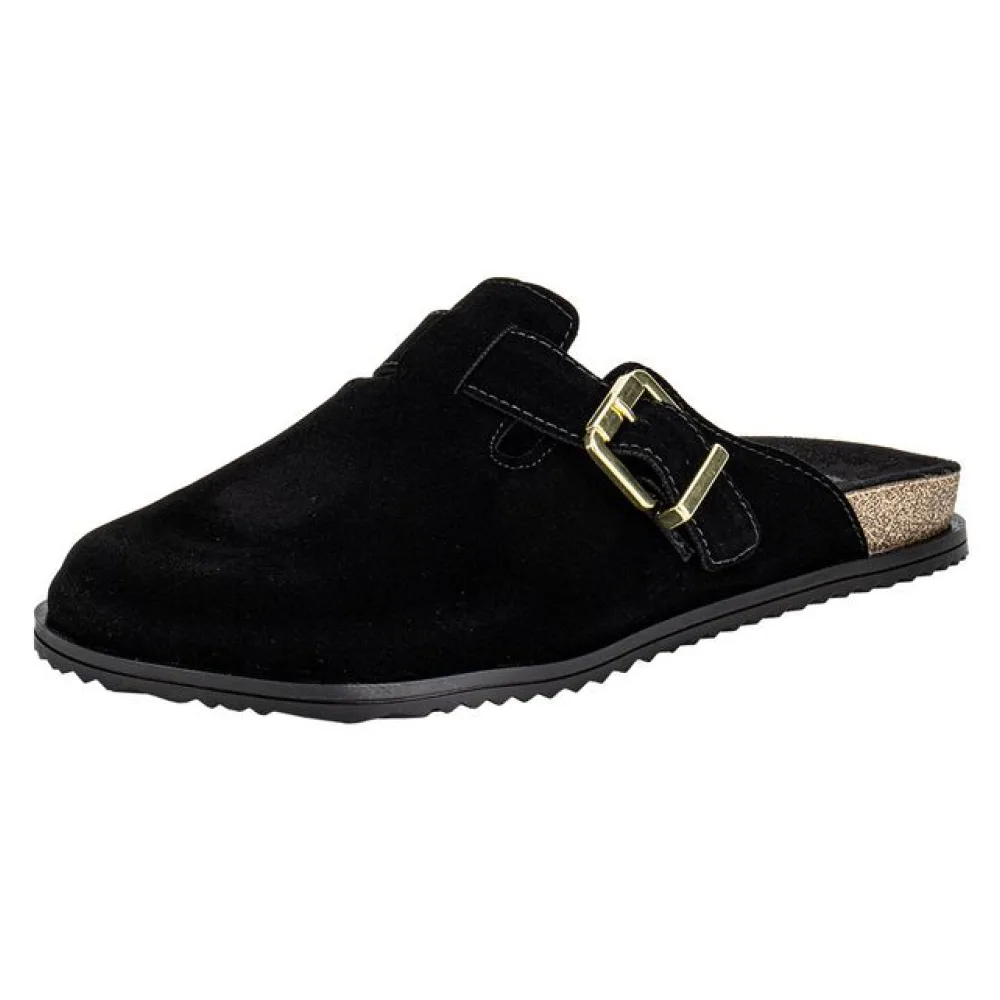 Sapato Feminino Mule Moleca 5743209 PRETO/CAMURÇA 34