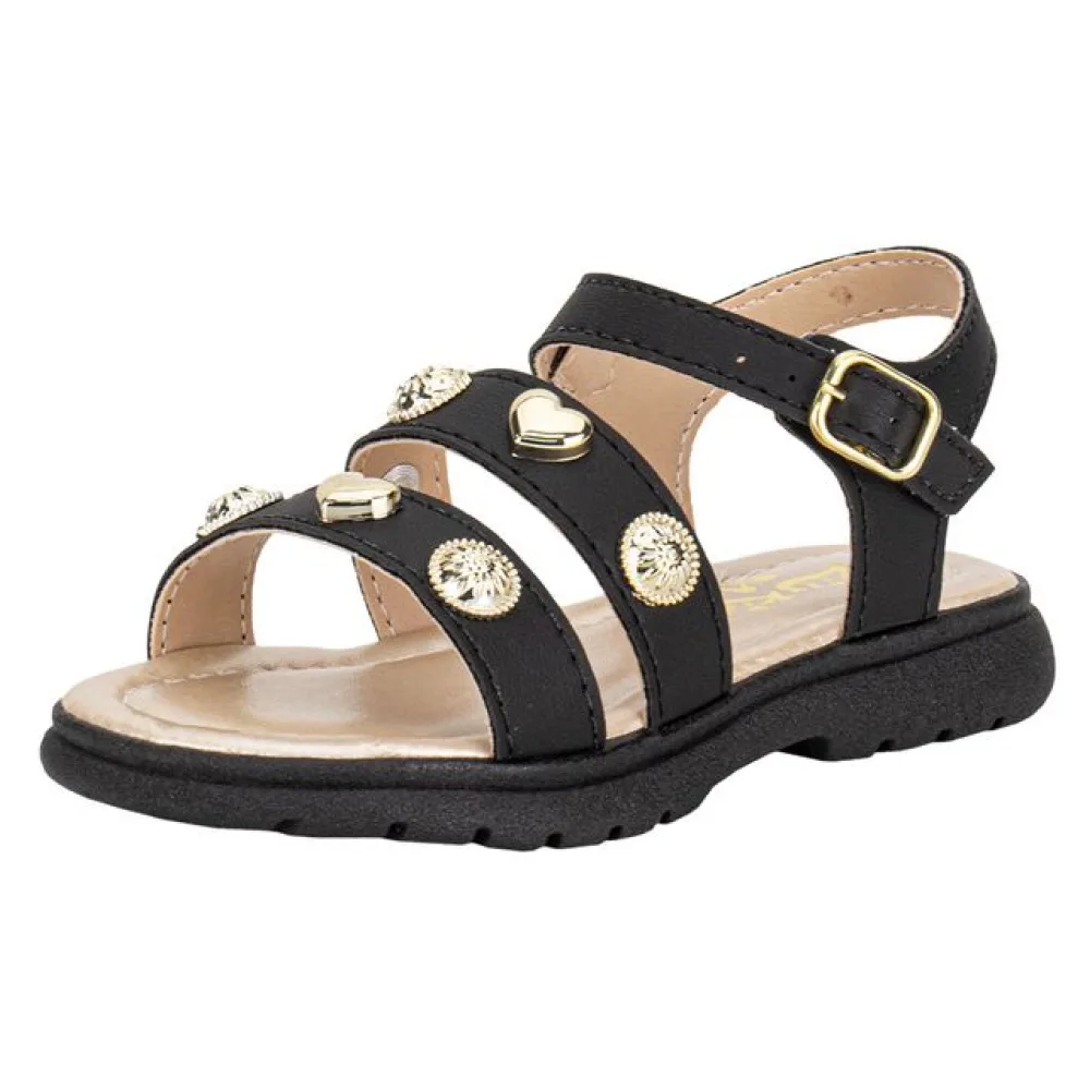 Sandália Infantil Feminina Lily Kids 10170 PRETO 21