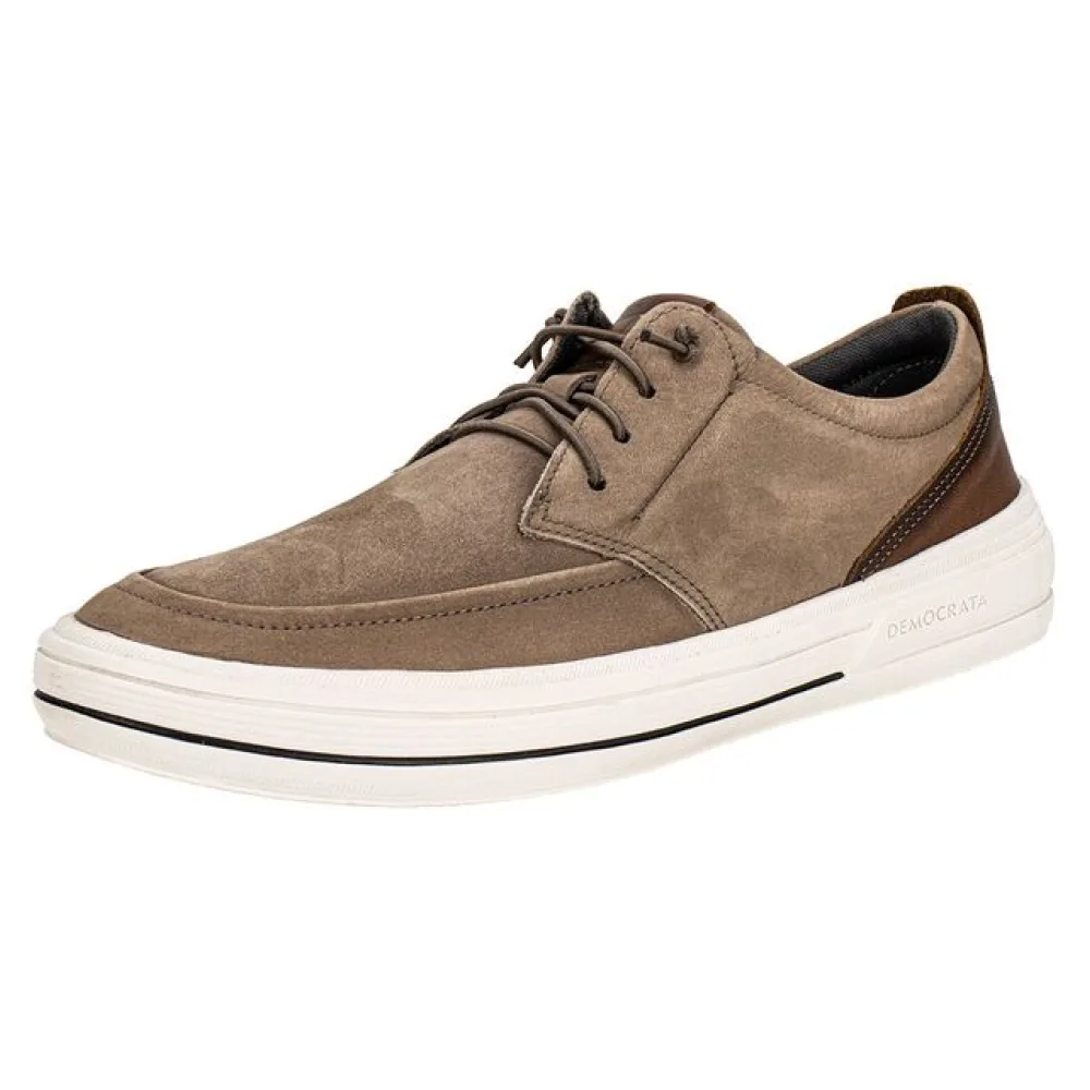Sapatênis Masculino Clay Democrata 290302 TAUPE 37