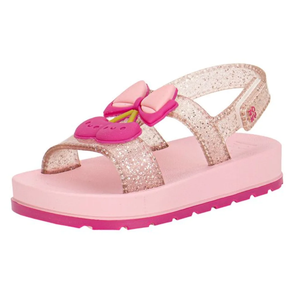 Sandália Infantil Feminina Cherry Zaxynina 19265 ROSA 19