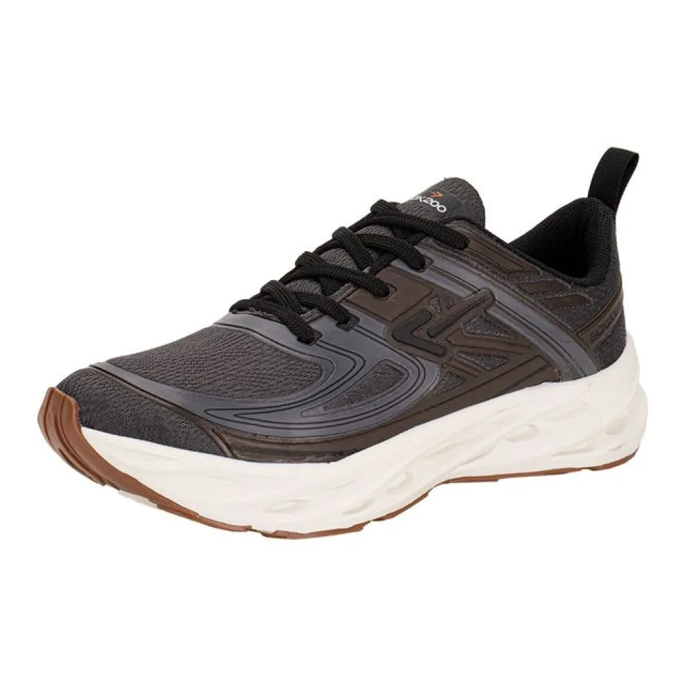 Tênis Masculino Box 200 BX2591 PRETO/CAFÉ 38