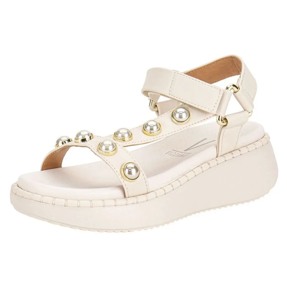 Sandália Feminina Anabela Vizzano 6519103 BRANCO/OFF 35