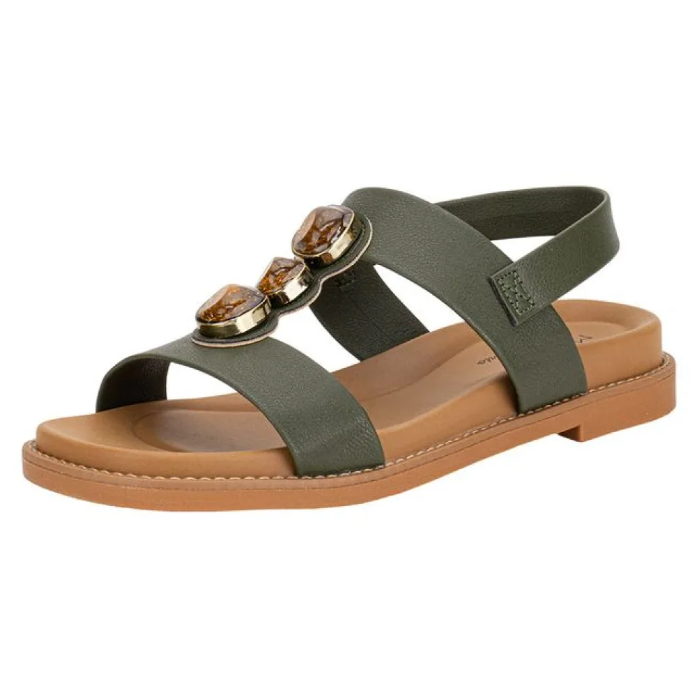 Sandália Feminina Flat Modare 7205106 OLIVA 34