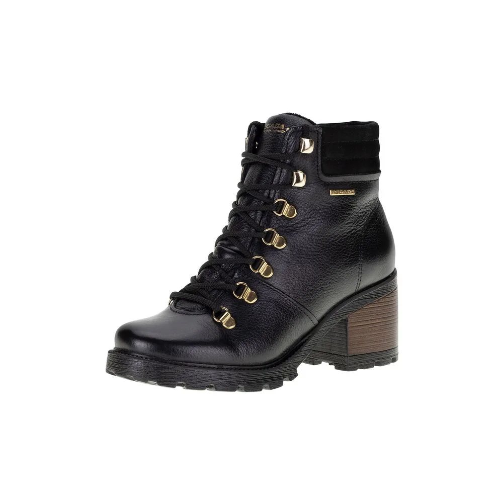 Bota Feminina Coturno Pegada 281321 PRETO 34