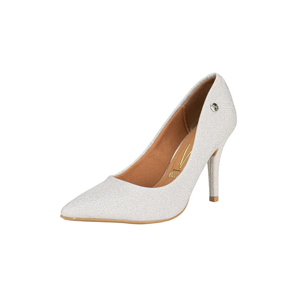 Scarpin Feminino Salto Alto Vizzano - 11841101 PRATA 02 34