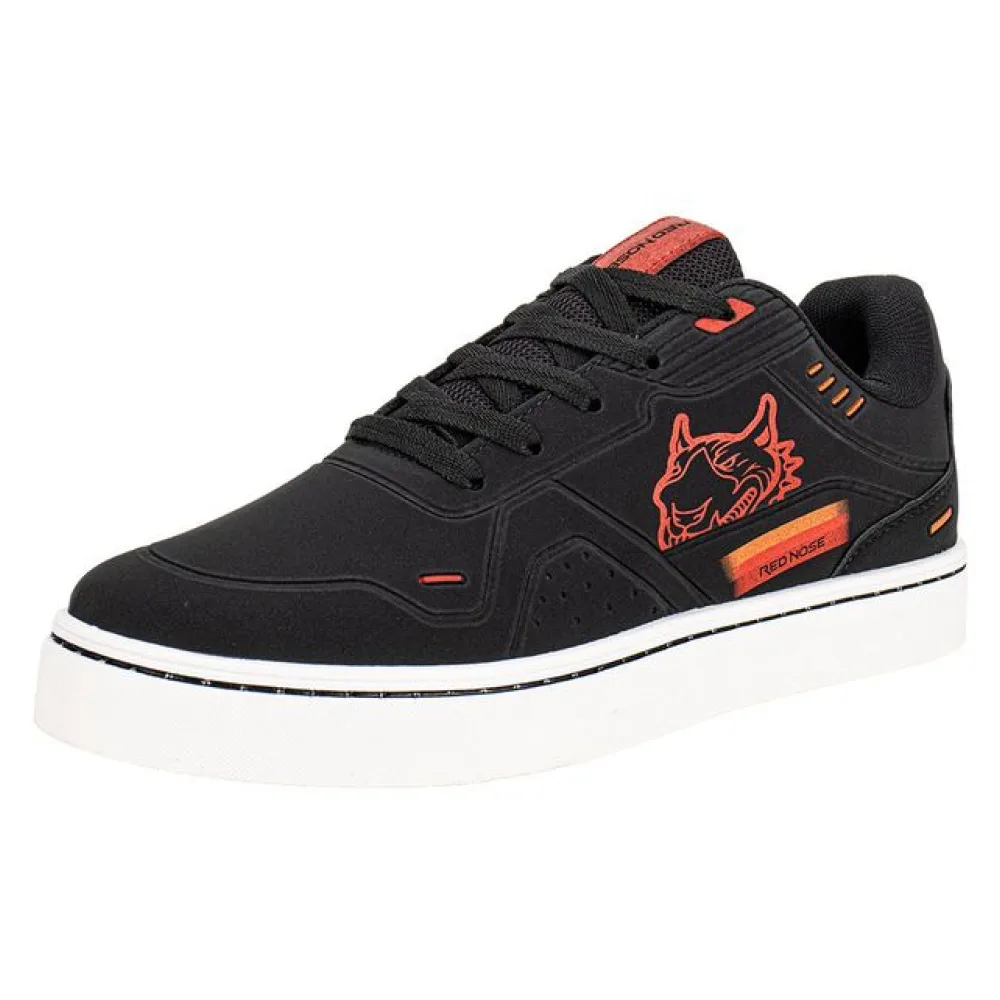 Tênis Masculino Clear W. Red Nose RNVM702 PRETO/VERMELHO 39