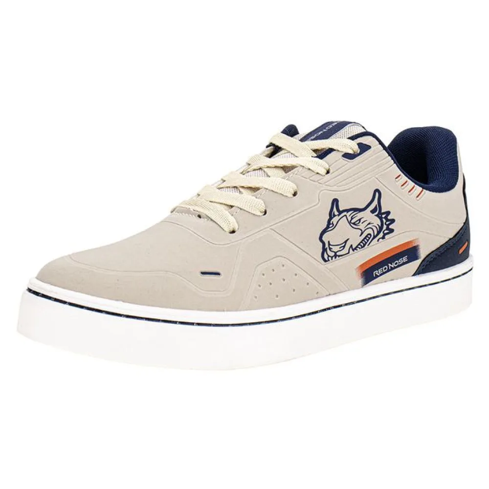 Tênis Masculino Clear W. Red Nose RNVM702 BEGE 38