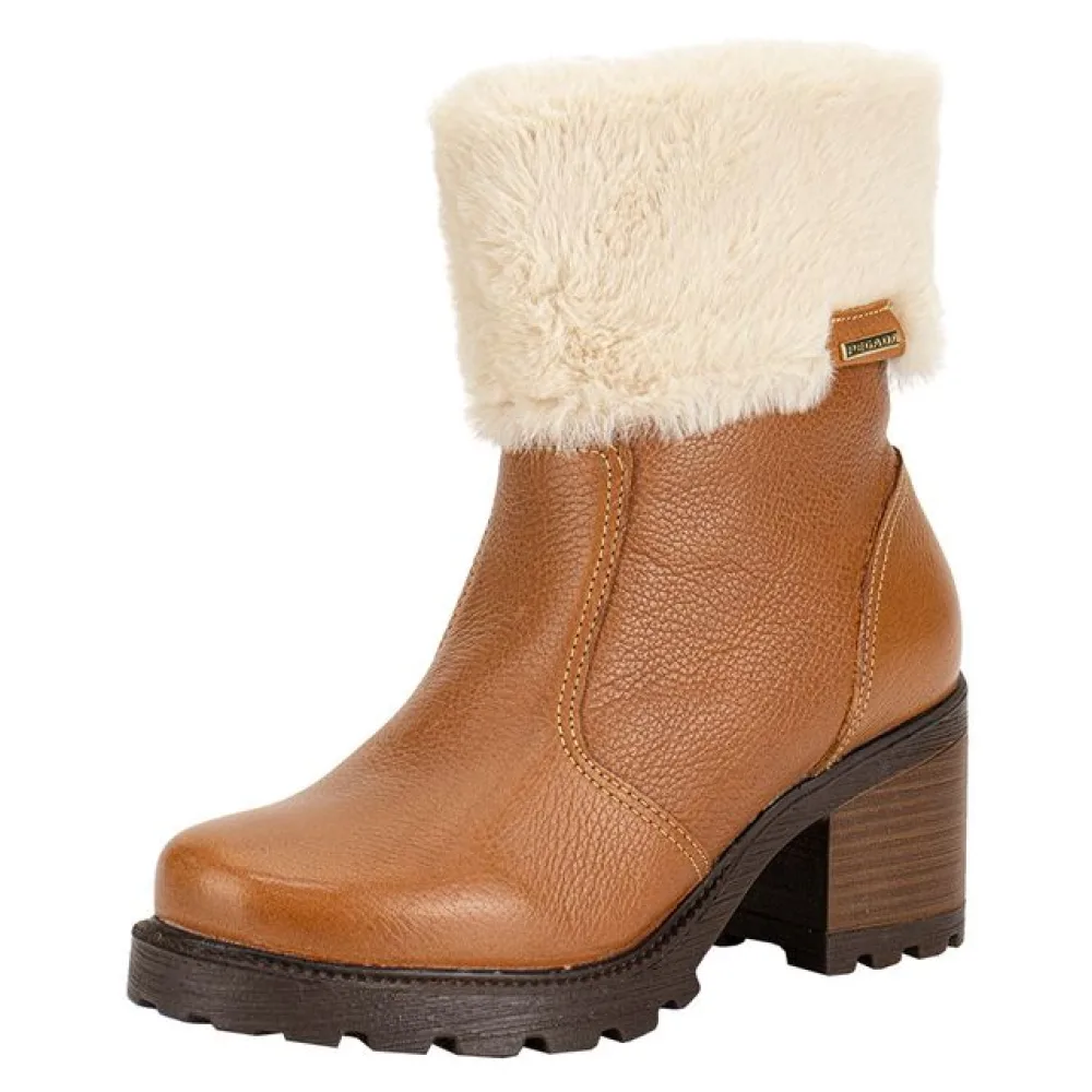 Bota Feminina Cano Baixo Pegada 281328 CARAMELO 34