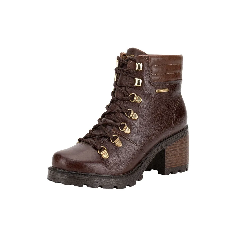 Bota Feminina Coturno Pegada 281321 CAFÉ 34