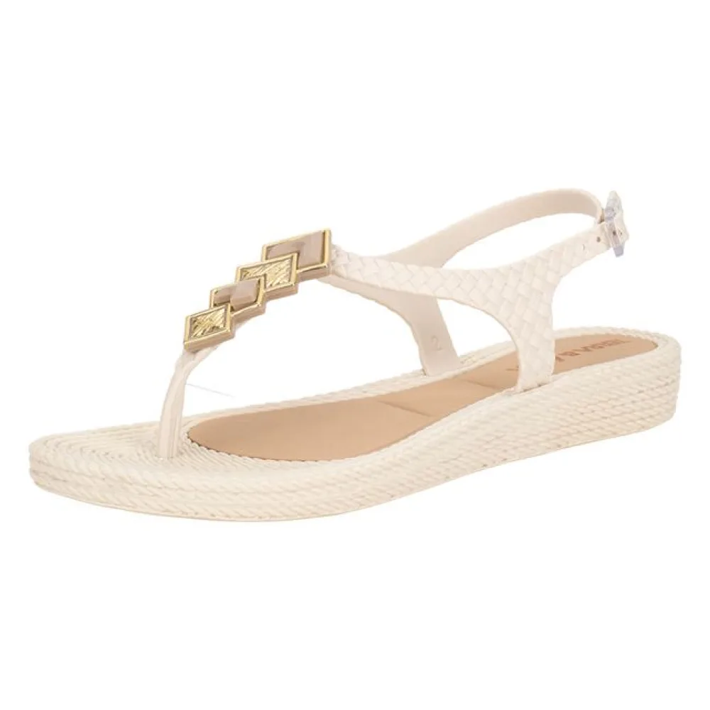 Sandália Feminina Flat Terra & Água 211405 NATURAL 35