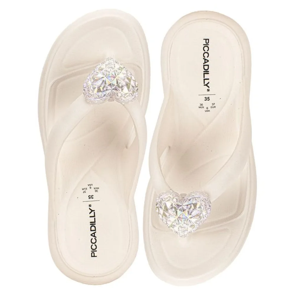 Chinelo Feminino Marshmallow Piccadilly 248003 BRANCO/OFF 34
