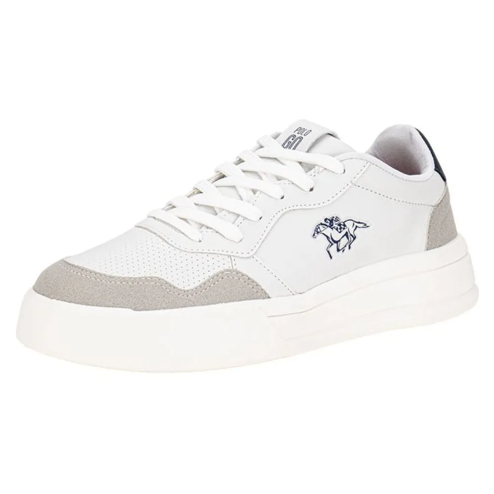 Tênis Masculino Casual Polo Go GO506 BRANCO/CINZA 37