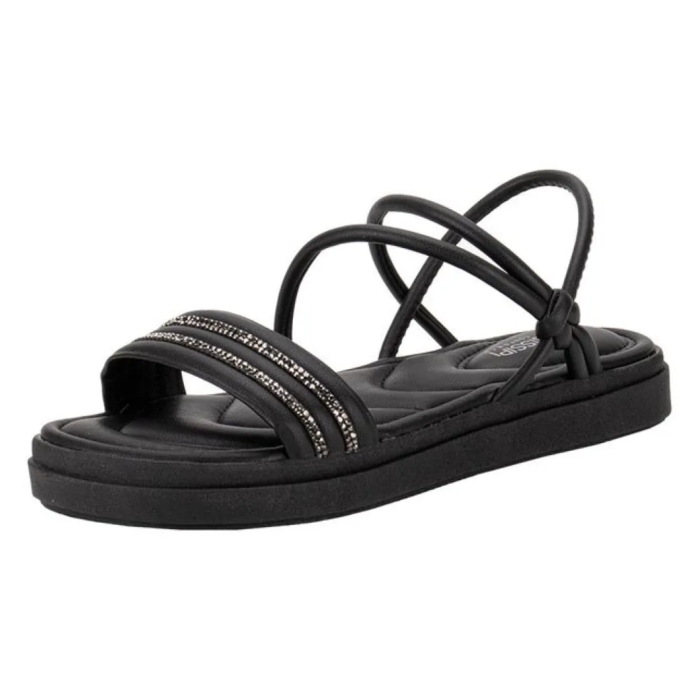 Sandália Feminina Flat Mississipi MC572 PRETO 34
