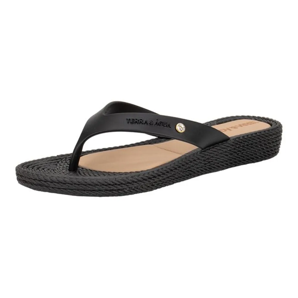Tamanco Feminino Flat Terra & Água 210012 PRETO 33/34