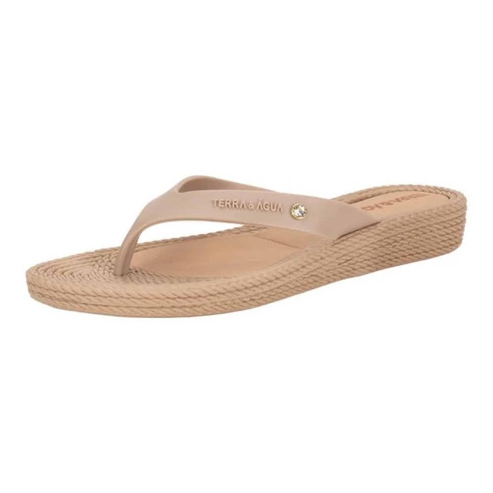Tamanco Feminino Flat Terra & Água 210012 BEGE 33/34