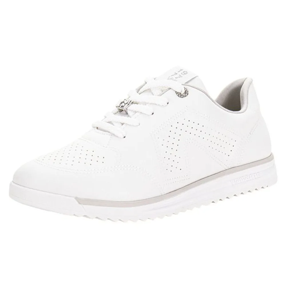 Tênis Feminino Casual Via Marte 226005 BRANCO/CINZA 34