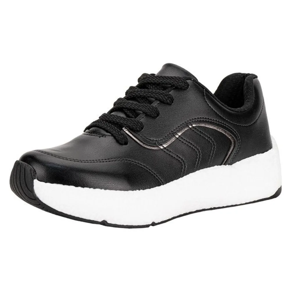 Tênis Feminino Casual Beira Rio 4327101 PRETO 34