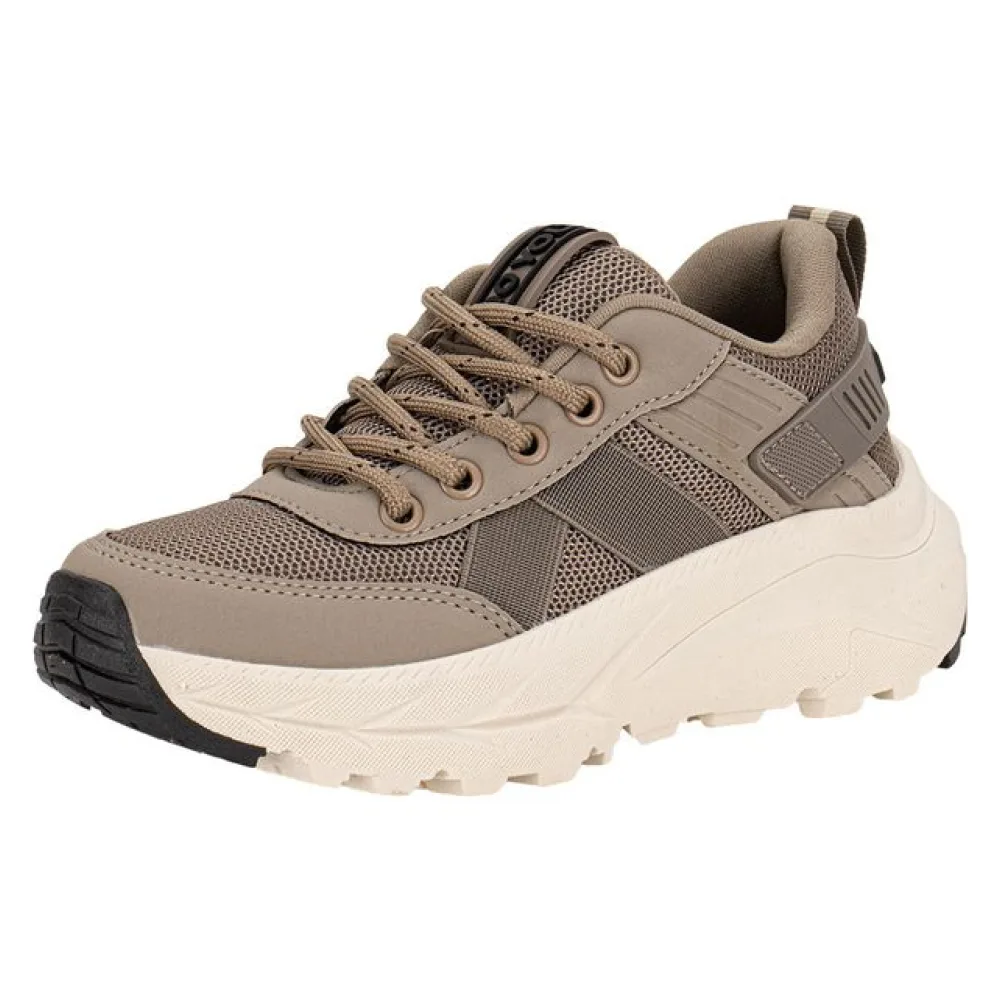 Tênis Infantil Masculino Stones 2 Ollie 800 TAUPE 29