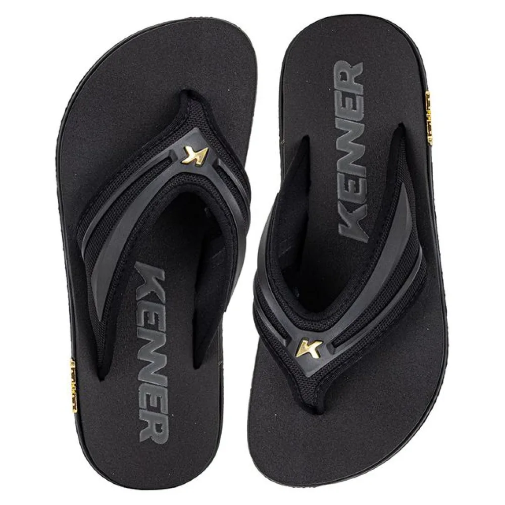 Chinelo Masculino Kivah New Force Kenner DTI PRETO 38