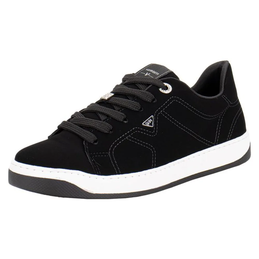 Tênis Feminino Casual Via Marte 220003 PRETO/NOBUCK 35