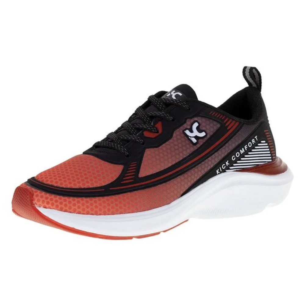 Tênis Masculino Box 200 - KC2266 PRETO/VERMELHO 01 41
