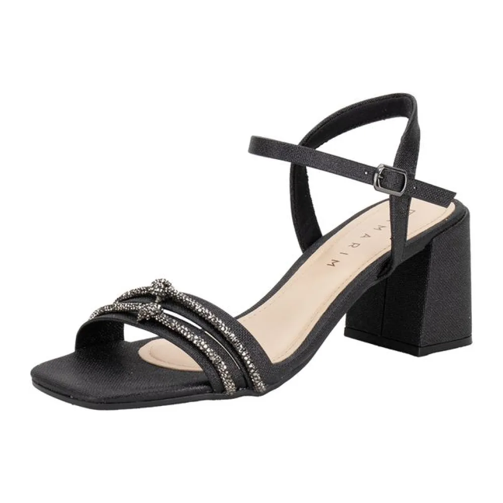 Sandália Feminina Salto Grosso Ramarim 2534202 PRETO 34