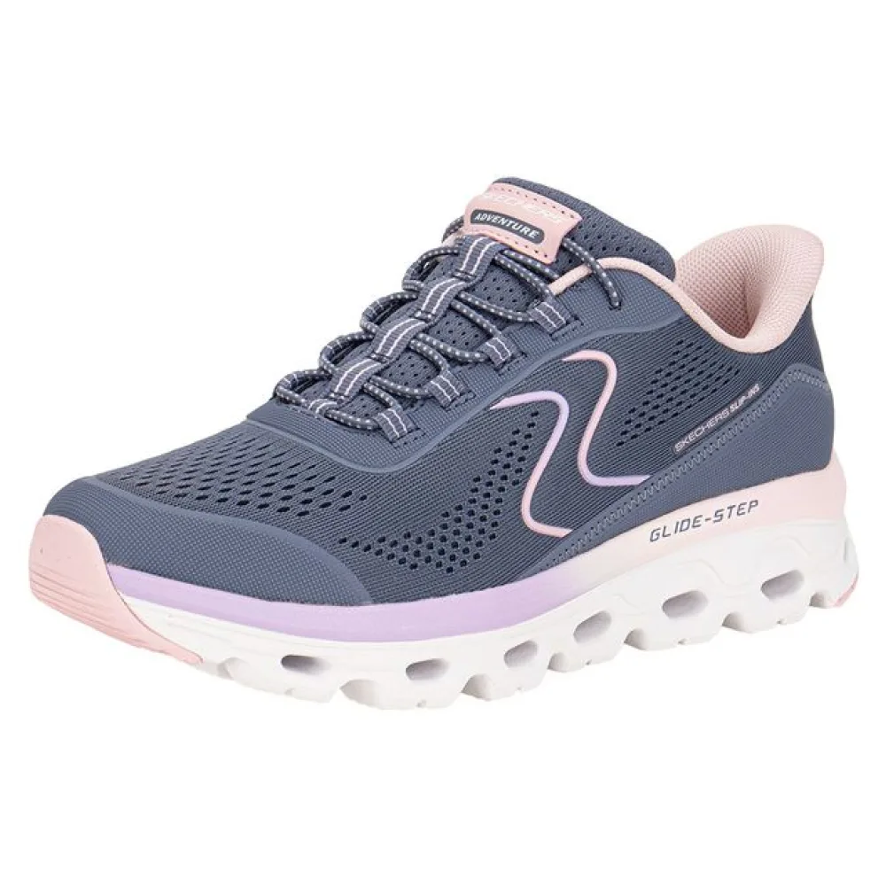 Tênis Feminino Glide-Step Sole Skechers 1820272 CINZA/ROSA 34