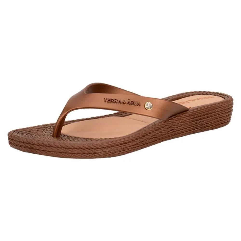 Tamanco Feminino Flat Terra & Água 210012 BRONZE 33/34