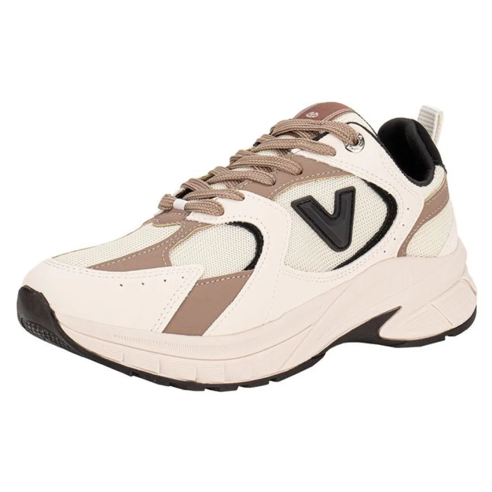 Tênis Feminino Chunky Via Marte 240008 BEGE/PRETO 34