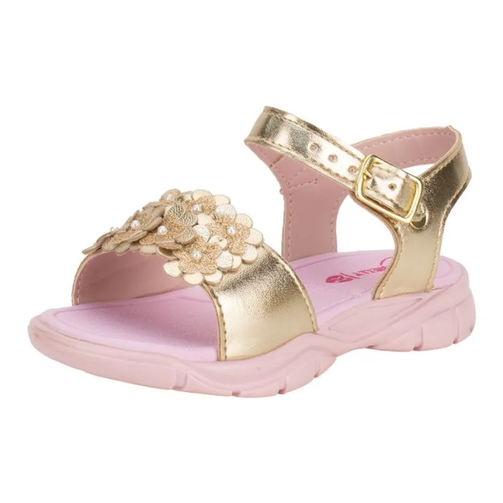 Sandália Infantil Feminina Baby Nathielly 0040051 OURO 21