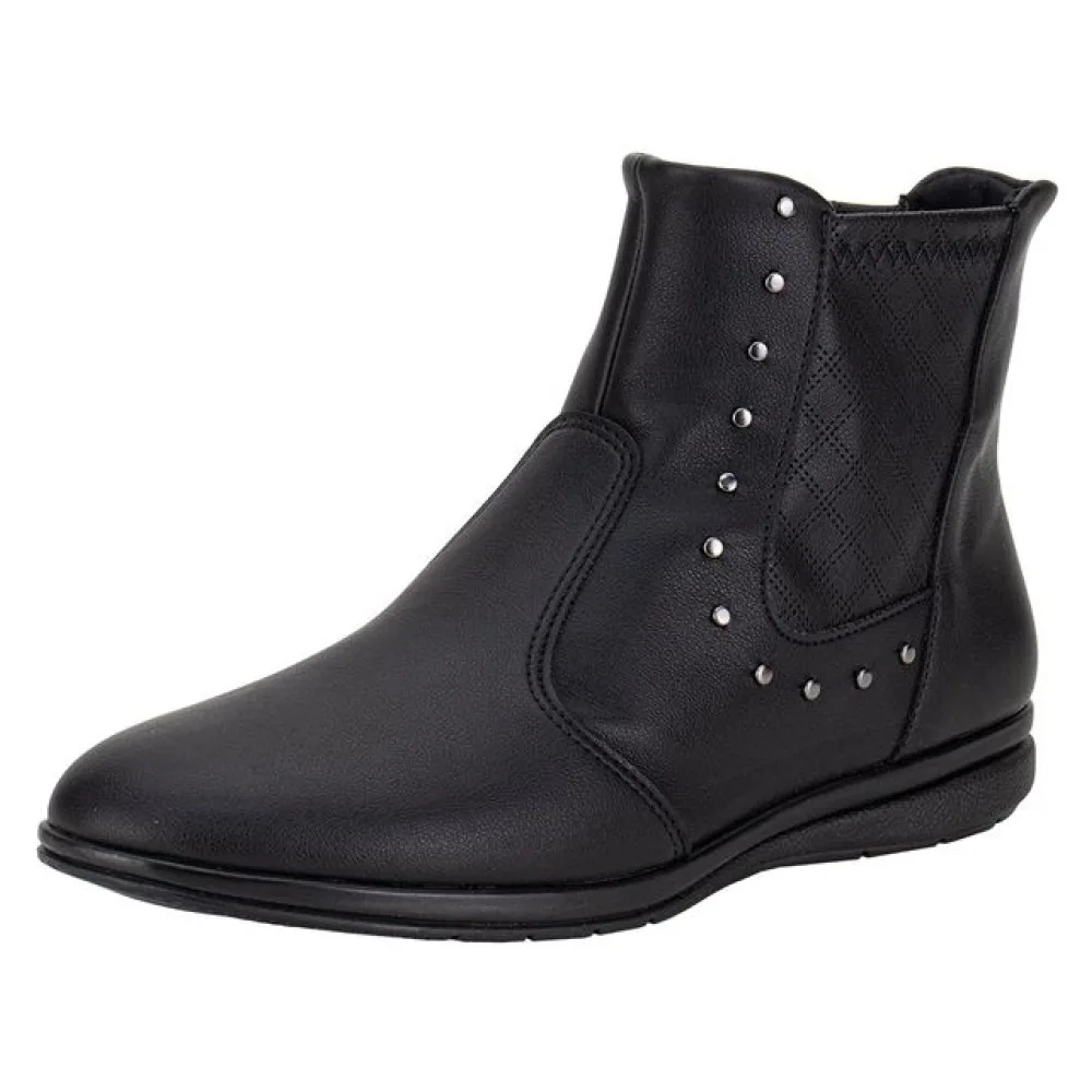 Bota Feminina Cano Baixo Piccadilly 261036 PRETO 34